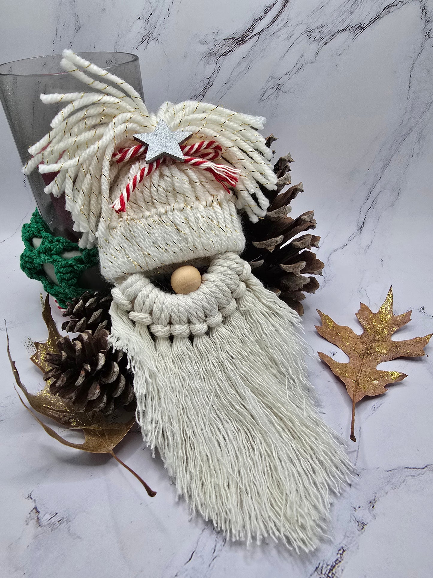 Macrame Santa Ornament / Christmas tree