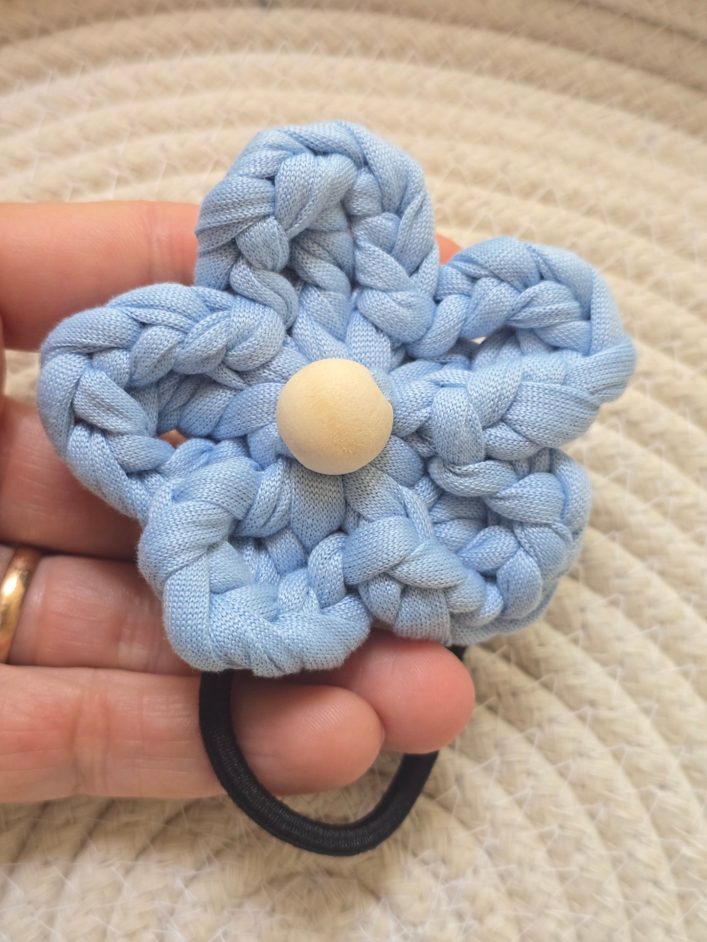Handmade flower hair tie for girls