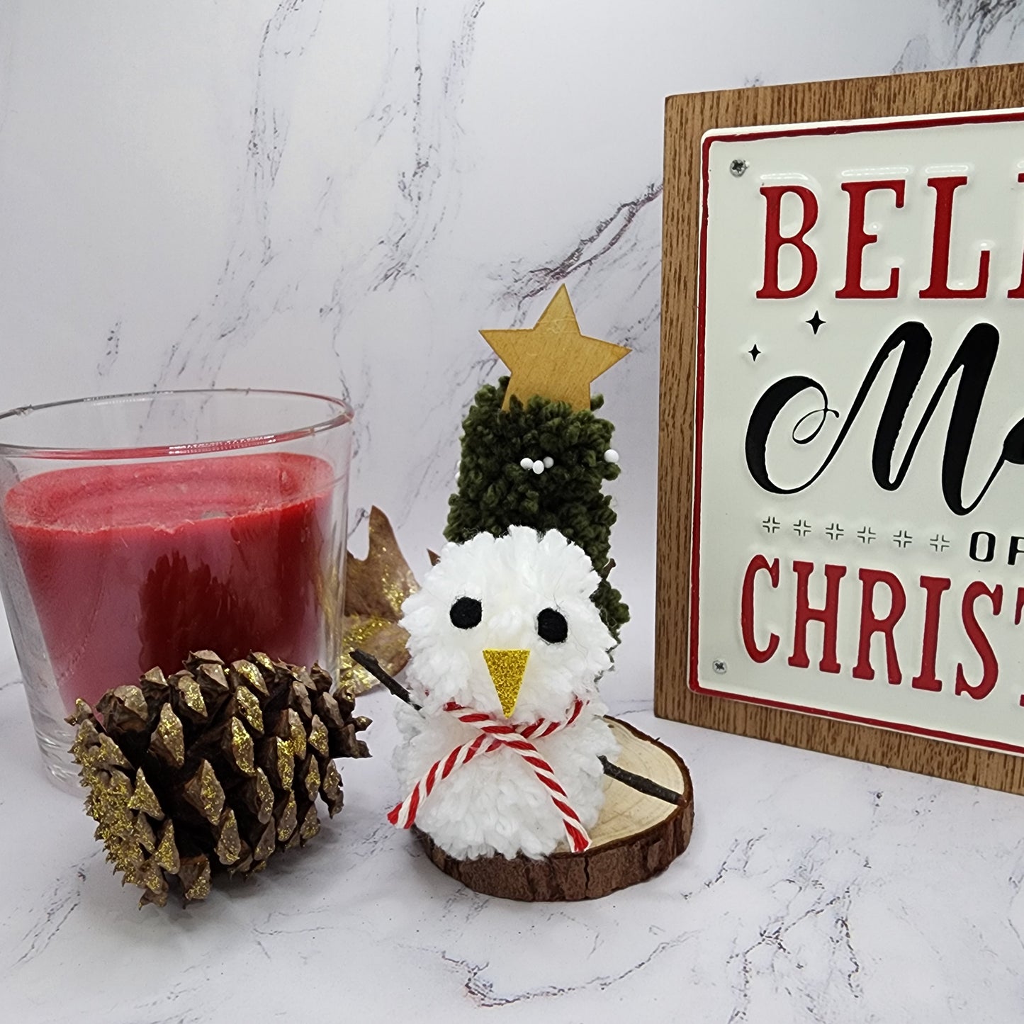Macrame Snowman / Christmas decor