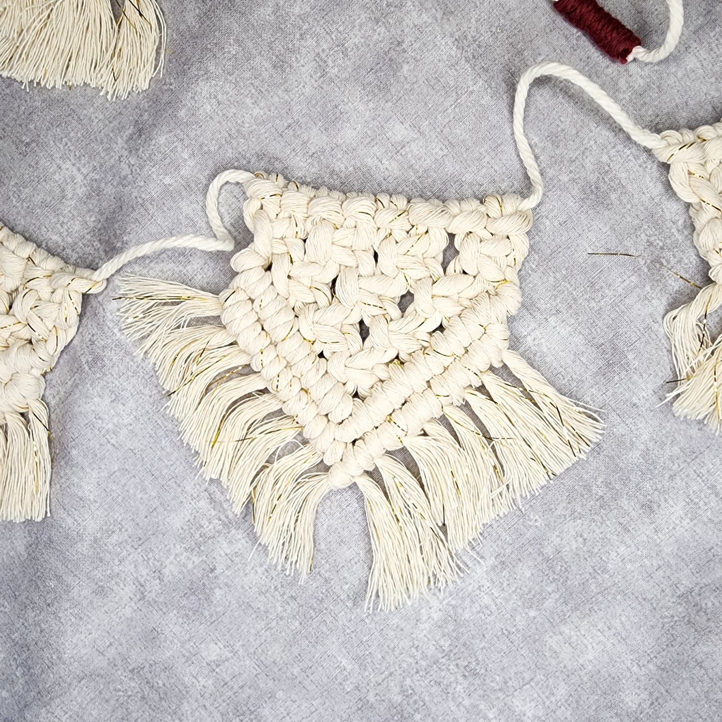 Macrame Banner / Boho Garland / Wall Decor