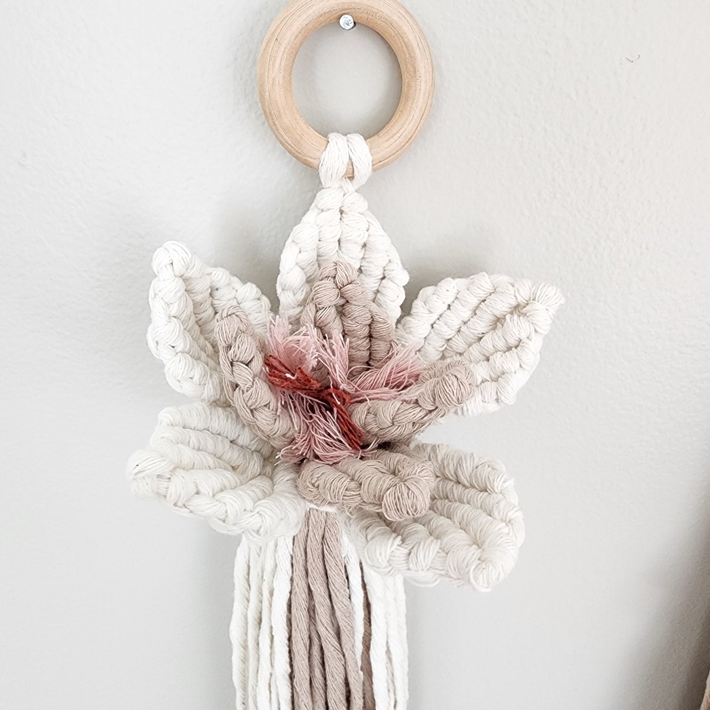 Solid Oak: Macramé Wall Hanging Kit - Rainbow Stripe Wall Hanging Solid Oak: Macramé Wall Hanging Kit - Rainbow Stripe Wall Hanging