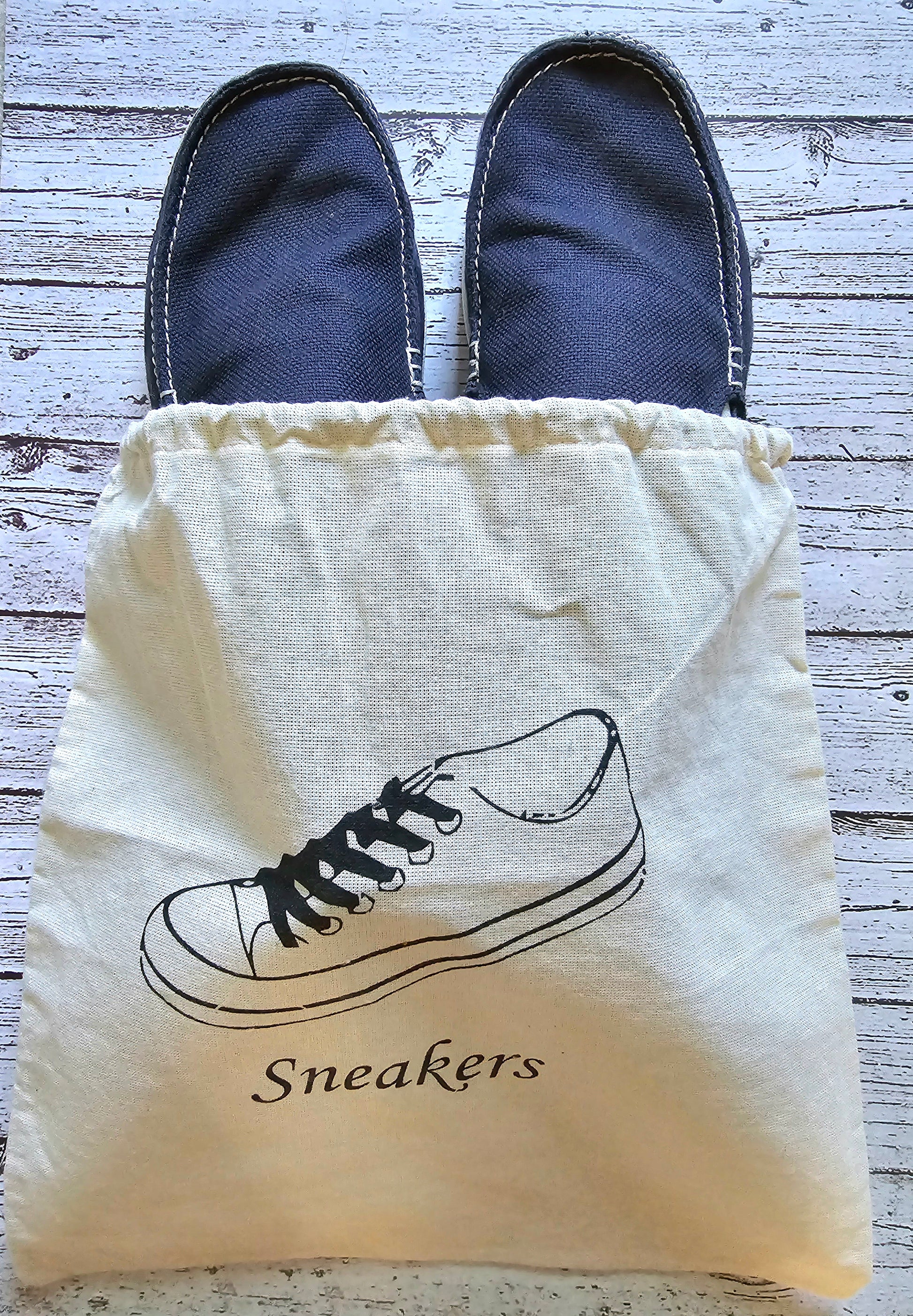 Handmade cotton travel organizer bag