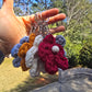 Handmade flower bag charm keychain