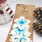 Cotton crochet snowflakes Christmas decor set