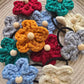 Handmade cotton hair flower accessory for girls