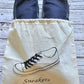 Reusable cotton shoe storage bag