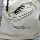 Cotton travel bag for storing shoes in suitcase