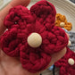 Handmade cotton hair flower accessory for girls