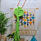 Cotton macrame bookmark with metal paper clip
