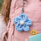 Handmade Flower Keychain – Cotton Floral Bag Charm