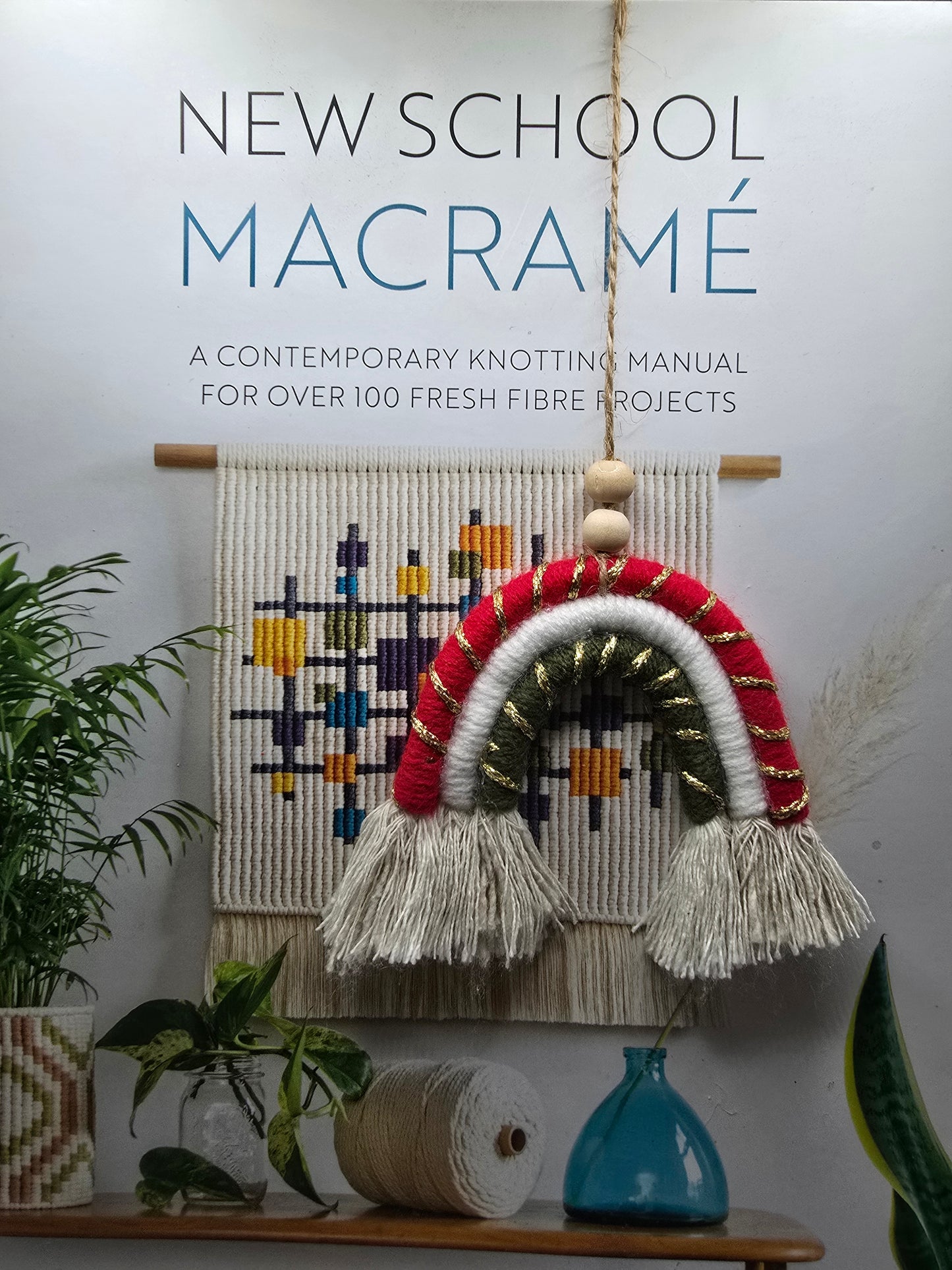 Handmade Macrame Christmas Bookmark – Holiday Gift Idea