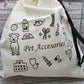 Cotton Pet Accesories Bag