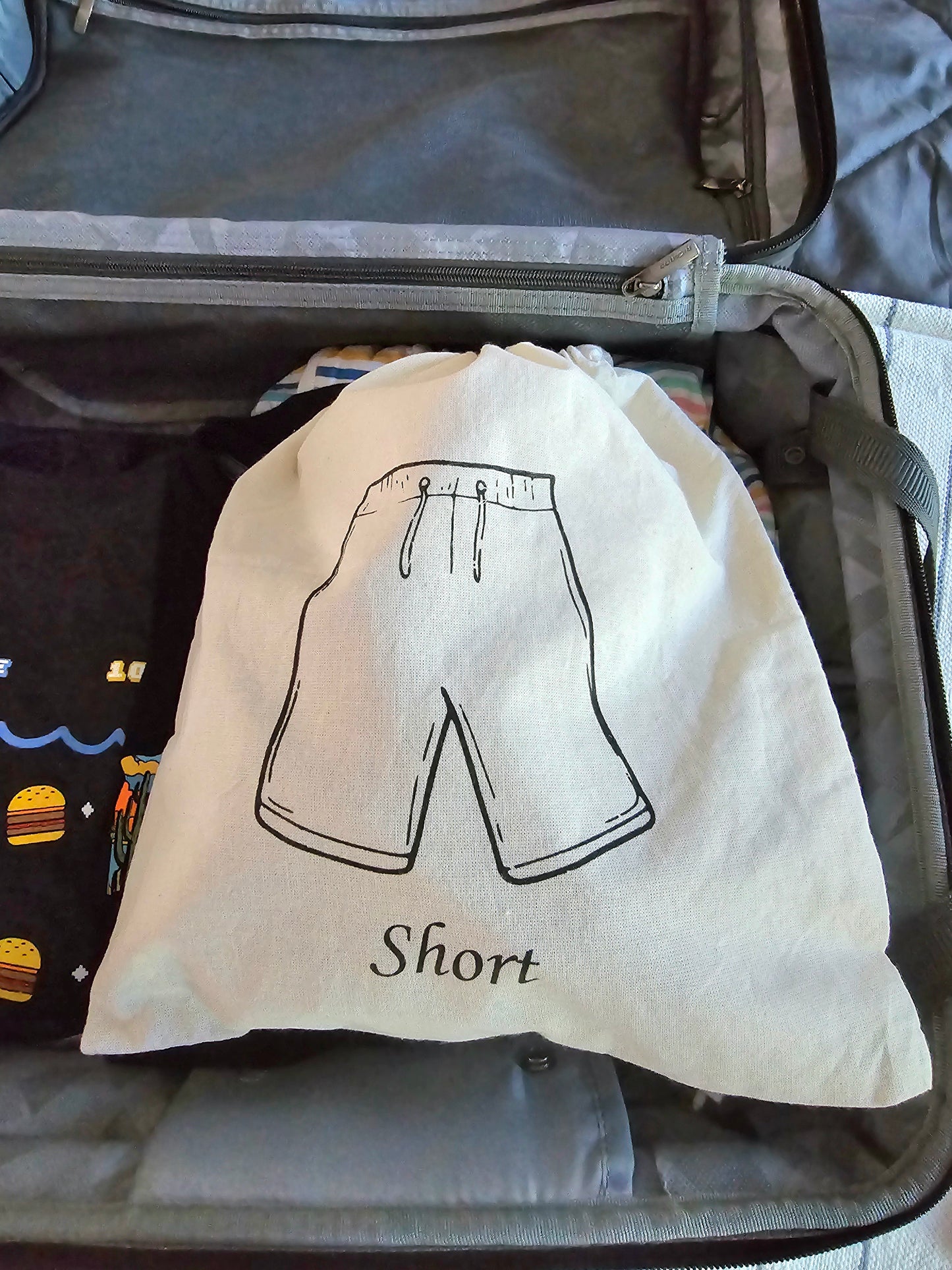 Cotton beach bag / Waterproof lined Swimwear Bag