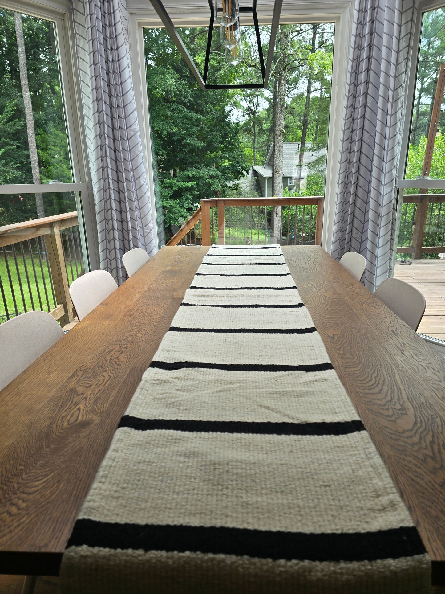 Wool Table Runner / Loom table decor