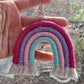Macrame Rainbow Keychain