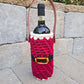 Christmas Crochet Wine Holder — Handmade Holiday Edition
