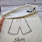 Cotton swimwear bag with waterproof lining interior for wet clothes