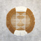 Handwoven macrame hoop Circle wall decor