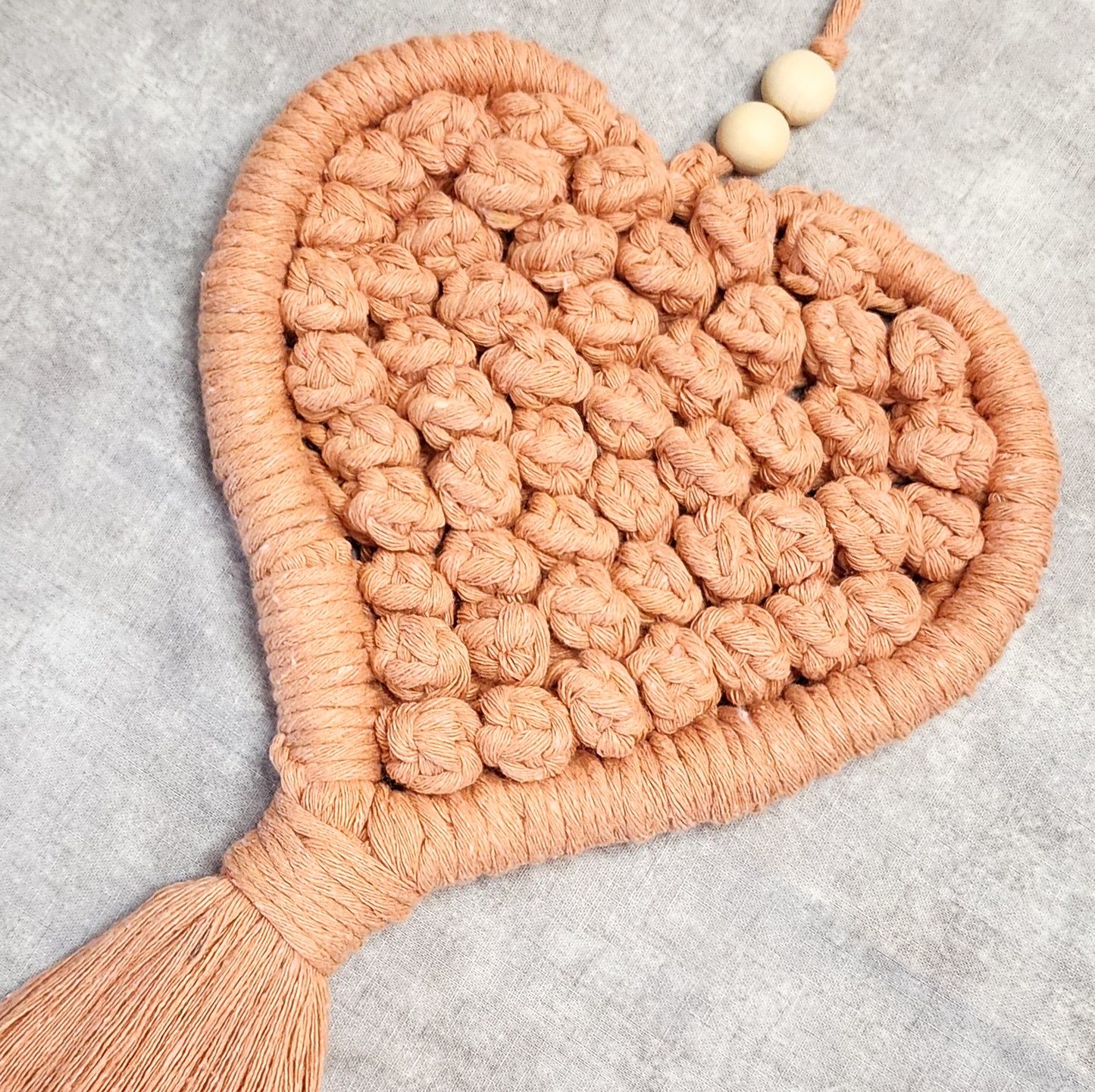 Macrame Door hanger Honey Heart